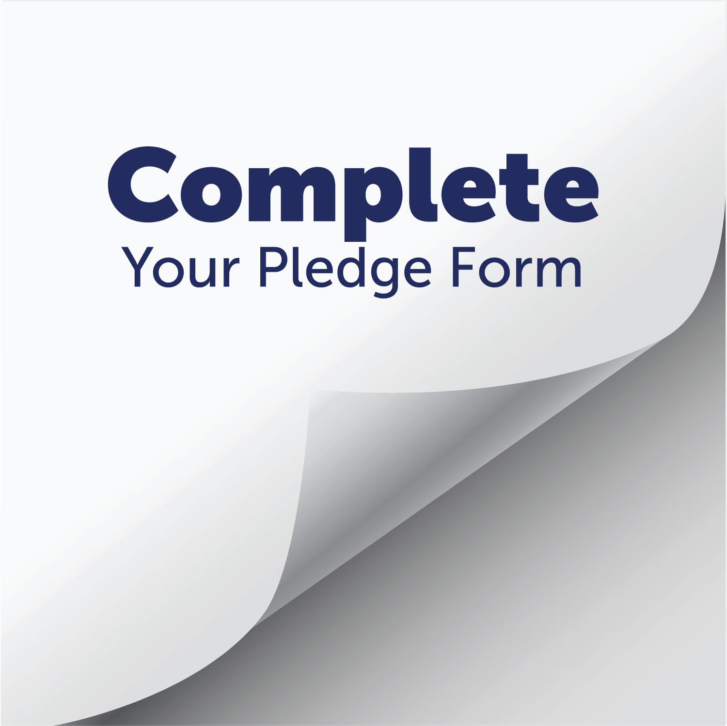 completed pledge form