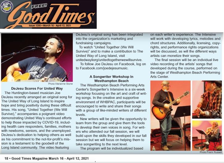 Good Times Magazine article