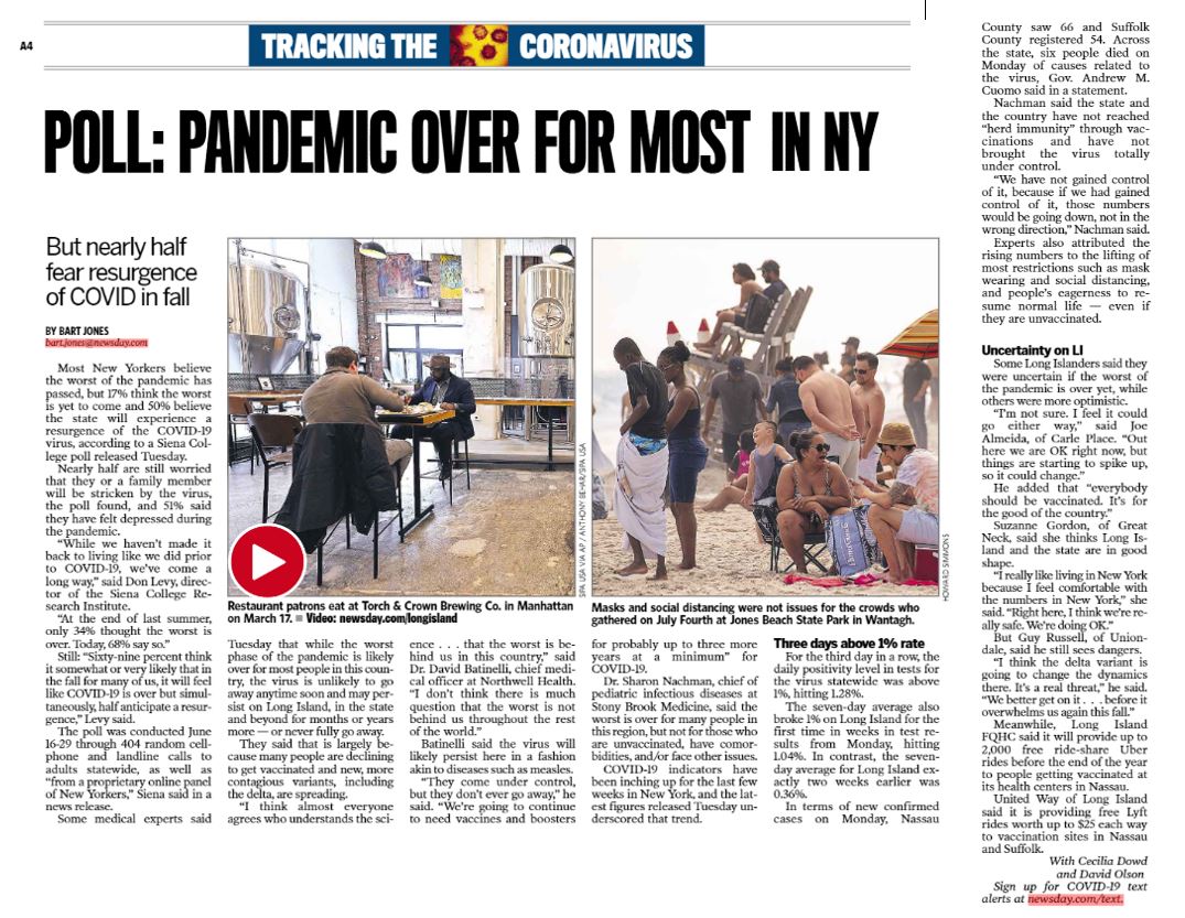 Newsday article 