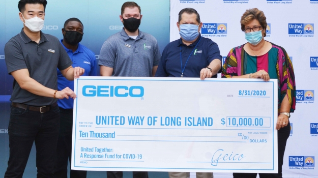 GEICO check presentation