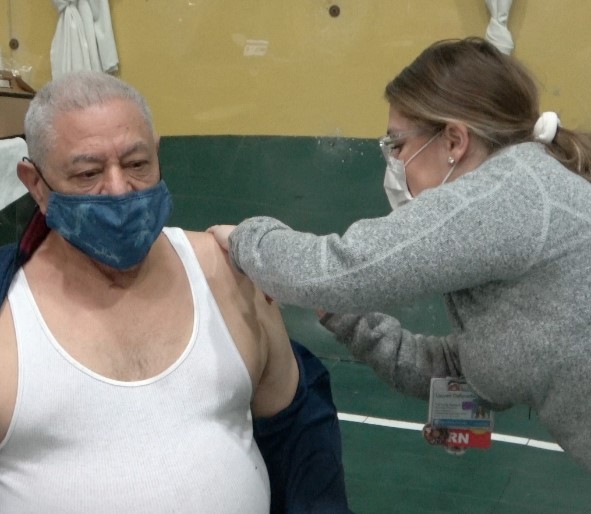 Vicente receives COVID-19 Vaccine